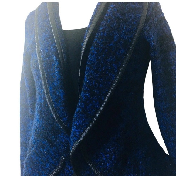 Sloni Long navy Blue Cardigan Size Small/Medium missing closure. - Picture 2 of 3